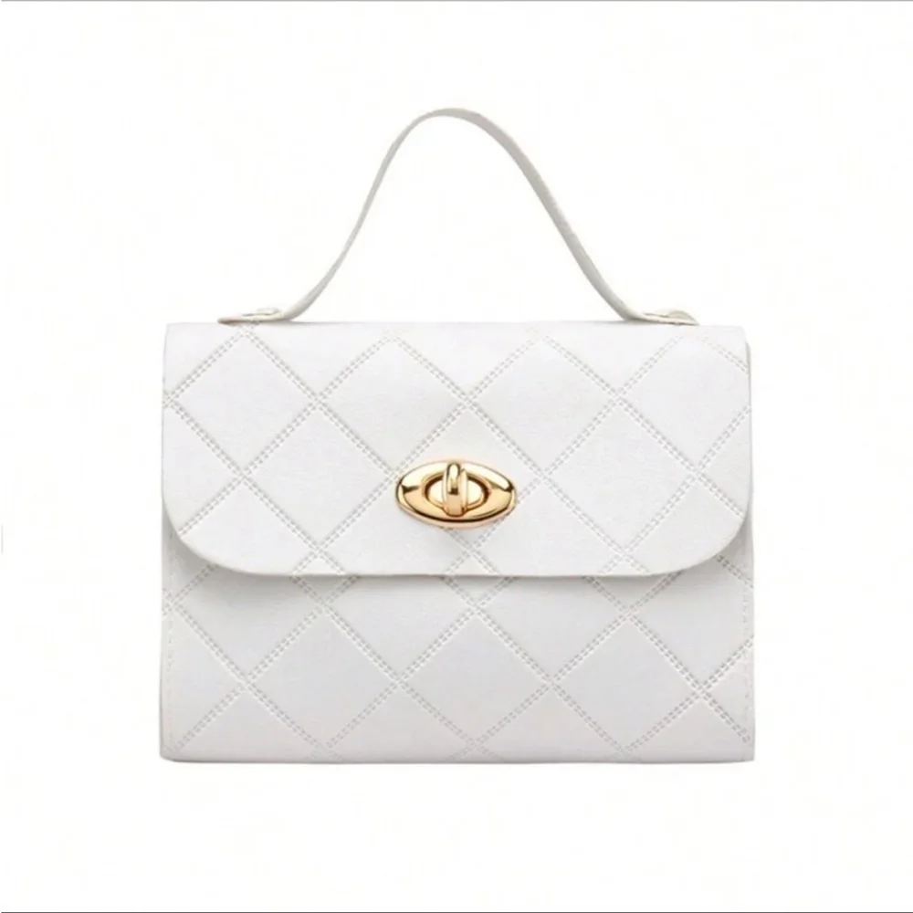 ⚠️Clearance Mini White Embossed Shoulder / Crossbody Bag - Picture 2 of 7